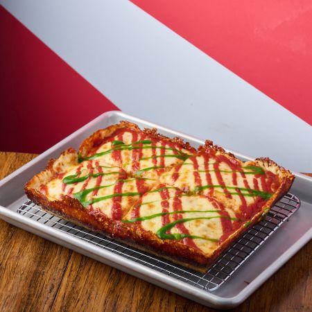 Cheese Detroit Pan Pizza 8" x 10" at Deepend Pizza