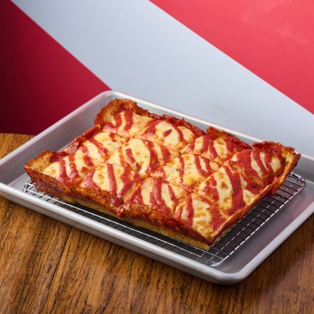 Kids Detroit Cheese Detroit Pan Pizza 8" x 10" at Deepend Pizza