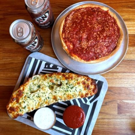 7" Chicago Party Pack: For Two at Deepend Pizza