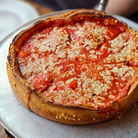 Chicago Deep Dish Pepperoni at Deepend Pizza