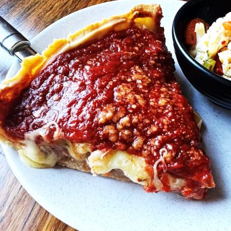 Chicago Deep Dish: Sausage & Giardiniera at Deepend Pizza