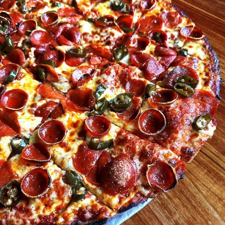 Chicago Tavern Style: Pepperoni & Peppers at Deepend Pizza