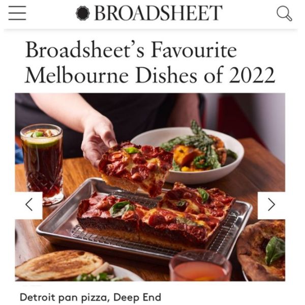 Favourite Melbourne Dishes