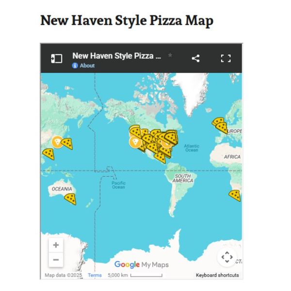 Deep End Makes The World New Haven Pizza Map