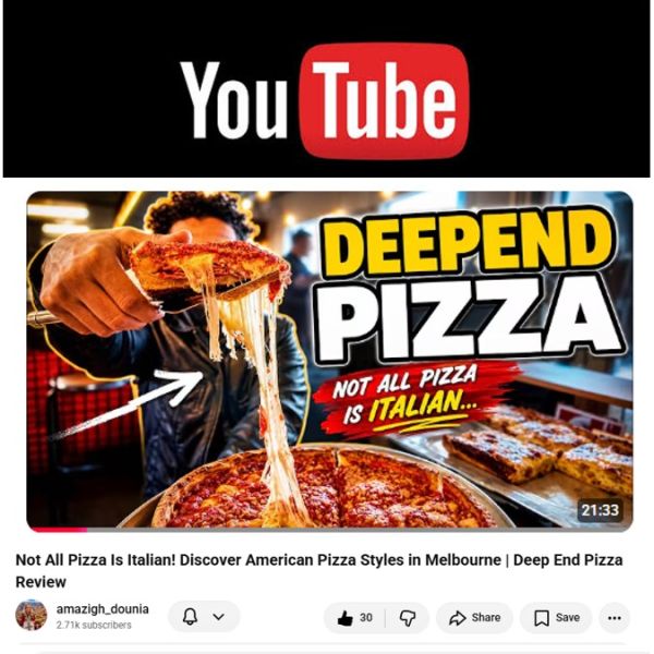 Not All Pizza Is Italian: Discovering Pizza - American Style - Melbourne Edition